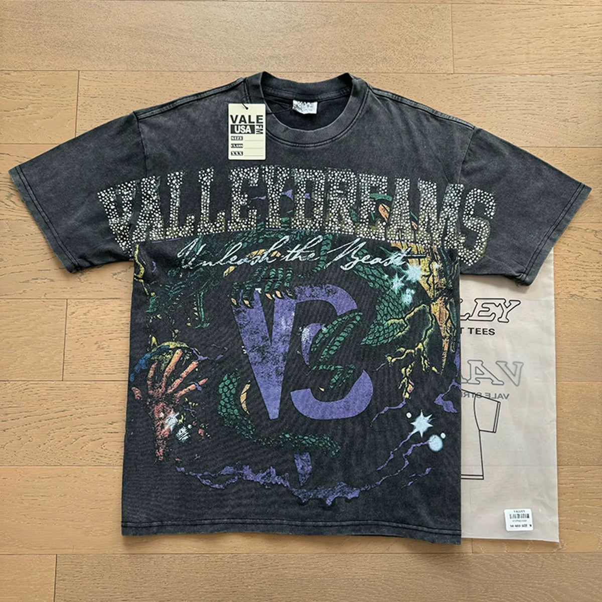 Vale Forever "Valley Dreams Unleash the Beast" Vintage Tee (Black)