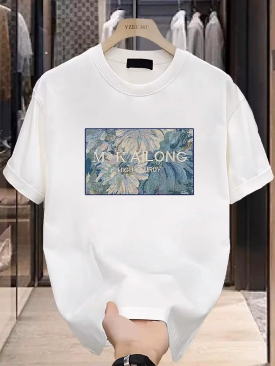 Overseas orders have been withdrawn from foreign trade, and the remaining stock has been withdrawn. The design is trendy and heavyweight, with pure cotton short sleeved T-shirts for men and women in loose sizes