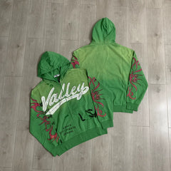 Vale Forever "Valley Dreams" Vintage Zip-Up Hoodie (Green)