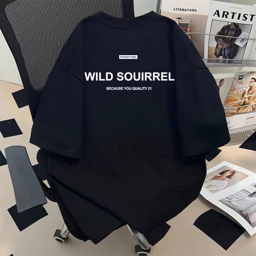 Frontline tail goods counter store withdraws leak collection~Summer Korean casual versatile heavyweight pure cotton short sleeved T-shirt for men and women