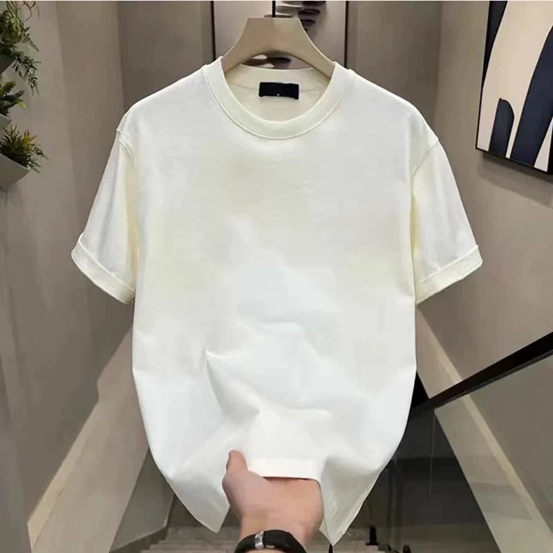 Foreign trade label cutting and tail order counter withdraws clearance and leak detection trend brand American retro pure cotton short sleeved T-shirt for men and women loose fit
