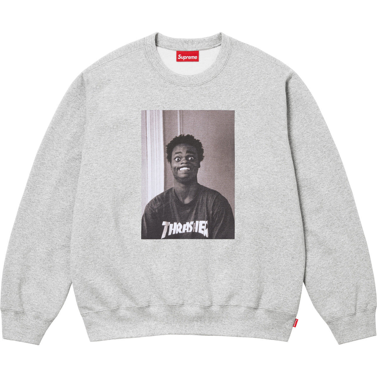 Supreme x Thrasher Photo Crewneck – Heather Grey