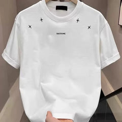 Frontline tail goods counters withdraw leak collection~Oversize trendy brand pure cotton short sleeved T-shirt for men and women, loose and versatile