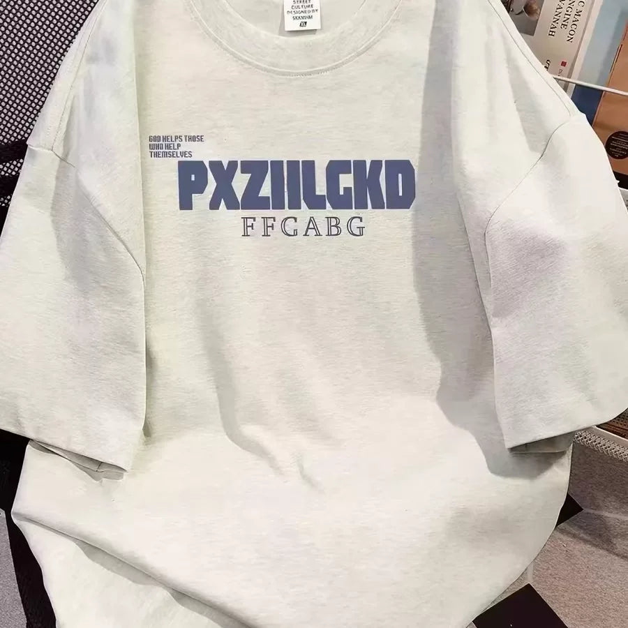 First tier tail goods counters withdraw from picking up leaks~2026 summer heavyweight pure cotton short sleeved men's and women's versatile simple trend