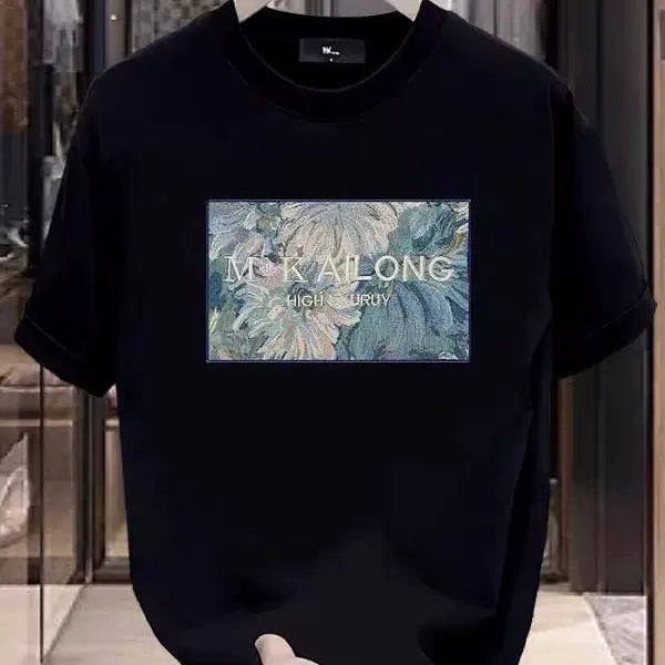 Overseas orders have been withdrawn from foreign trade, and the remaining stock has been withdrawn. The design is trendy and heavyweight, with pure cotton short sleeved T-shirts for men and women in loose sizes