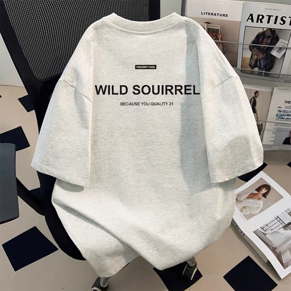 Frontline tail goods counter store withdraws leak collection~Summer Korean casual versatile heavyweight pure cotton short sleeved T-shirt for men and women