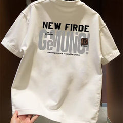 Top brand foreign trade counters are picking up leftover goods~High quality light luxury trendy brand pure cotton short sleeved T-shirt for men and women, American style cool and stylish