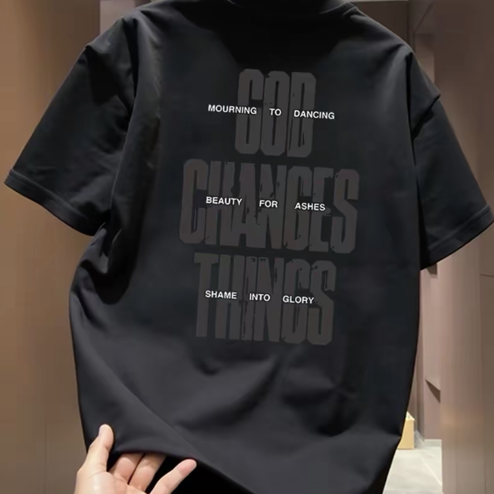 Top brand foreign trade counters are picking up leftover goods~High quality light luxury pure cotton short sleeved T-shirt with trendy loose letters and large size for summer