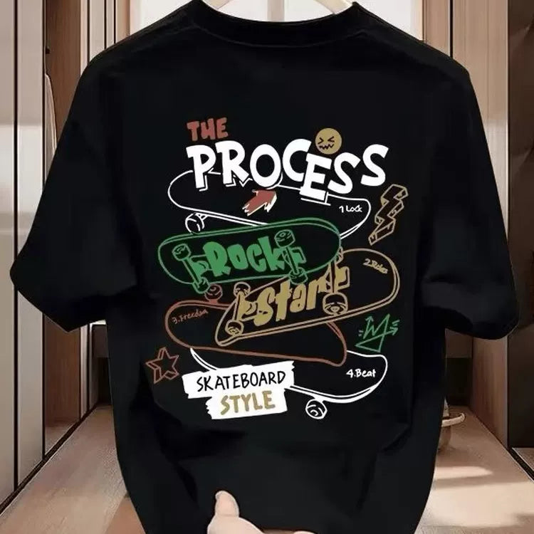 Foreign trade surplus~Export withdrawal clearance Summer new Korean style trendy brand pure cotton short sleeved T-shirt unisex versatile