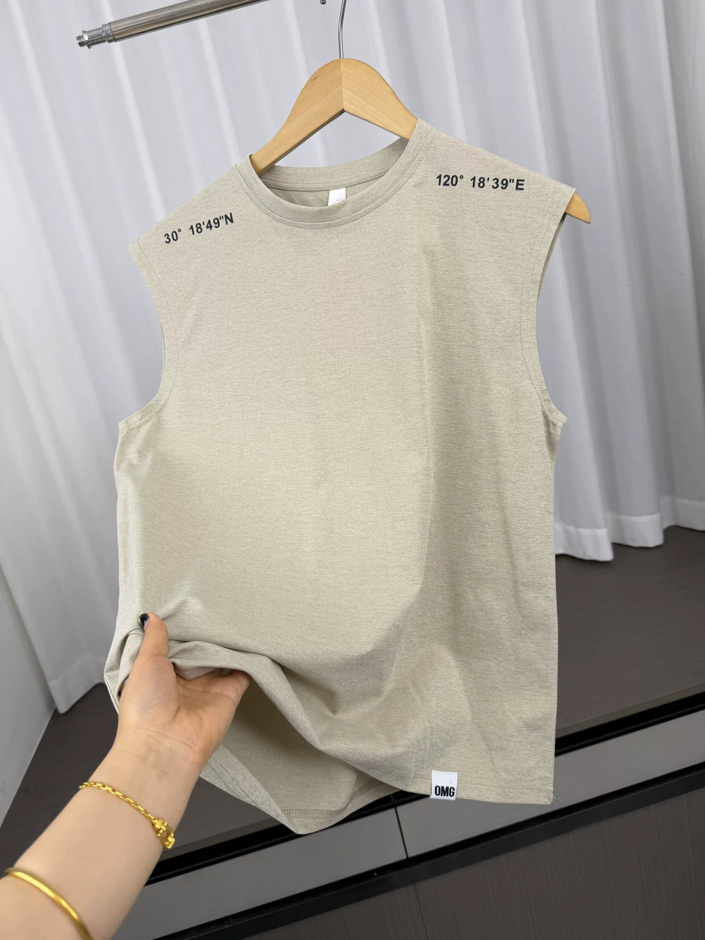 Coordinate printing design! Skin friendly and breathable! Summer Men's Foreign Trade Outdoor Running Fitness Leisure Sleeveless Tank Top
