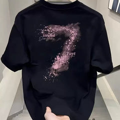 Foreign trade clearance~Cutting labels, tail goods counter, leak detection, trendy brand, pure cotton short sleeved T-shirt, men's and women's loose fit, large size, versatile, trendy
