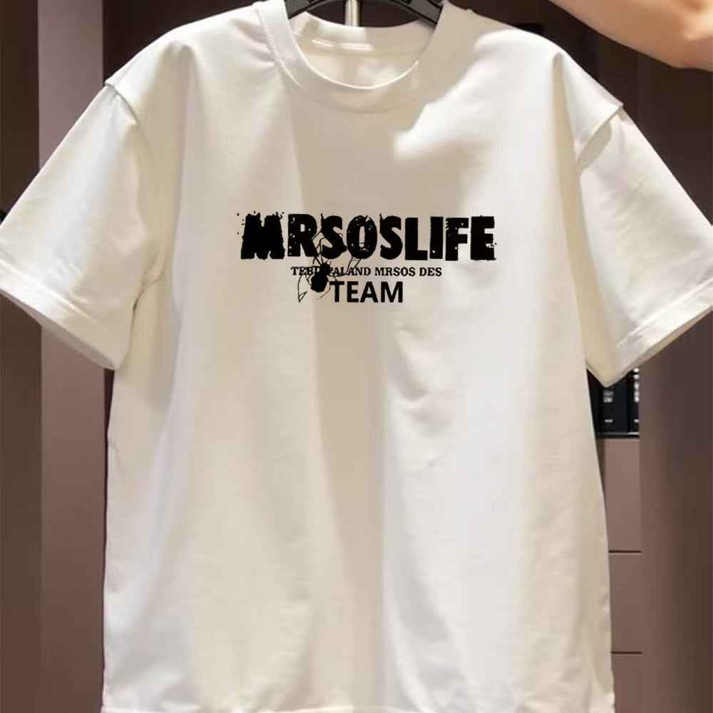 Top brand foreign trade counter tail goods leakage~Small and creative trendy brand spider unisex versatile pure cotton short sleeved T-shirt