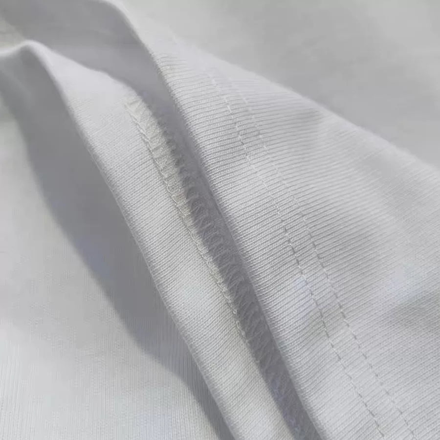 Frontline tail goods counter store withdraws leak collection~2026 summer Korean retro fashion brand pure cotton short sleeved T-shirt for men and women