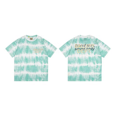 Gallery Dept. Stripe Tie-Dye Sound Mind Short Sleeve T-Shirt - Mint Green