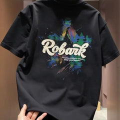 Top brand foreign trade label cutting outlet counters withdraw~Summer pure cotton T-shirt short sleeved unisex letter trendy brand