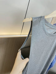 So comfortable! Skin friendly and breathable! Foreign trade men's summer soft and comfortable elastic sports casual vest T-shirt