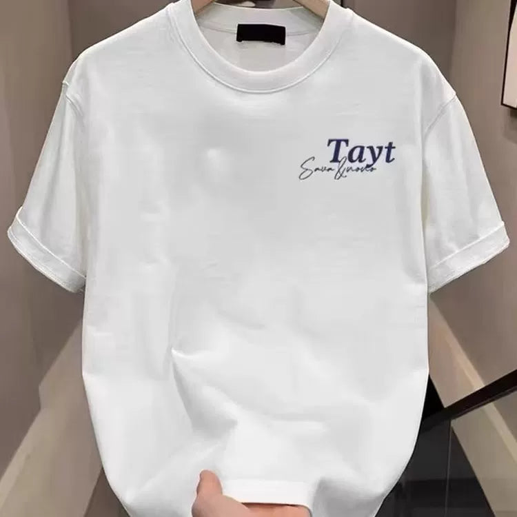 Foreign trade clearance~Cutting labels, tail goods counter, leak detection, trendy brand, pure cotton short sleeved T-shirt, men's and women's loose fit, large size, versatile, trendy