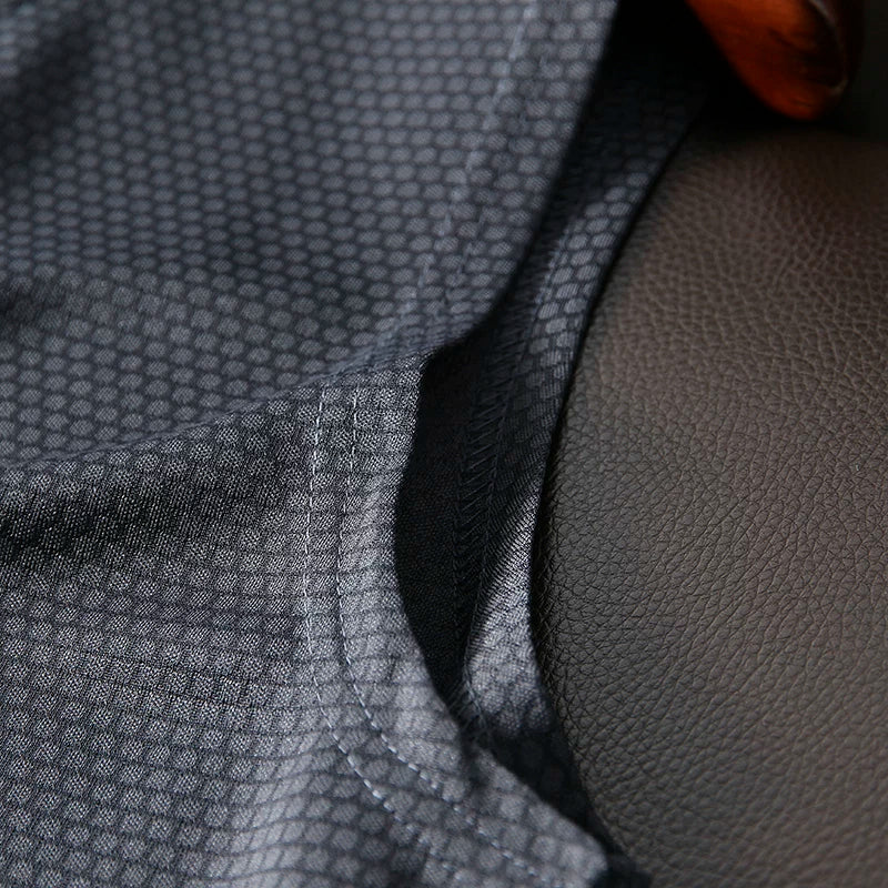 Retained funds! Cool feeling technology! Foreign trade men's summer 3D honeycomb ice silk quick drying breathable sports and leisure vest