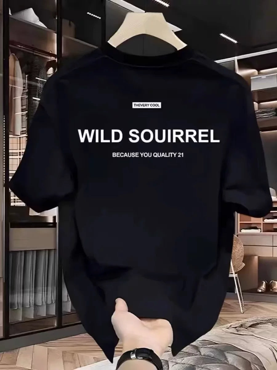Overseas order backlog~Foreign trade counter withdraws American style heavyweight pure cotton short sleeved T-shirt, versatile and loose for couples