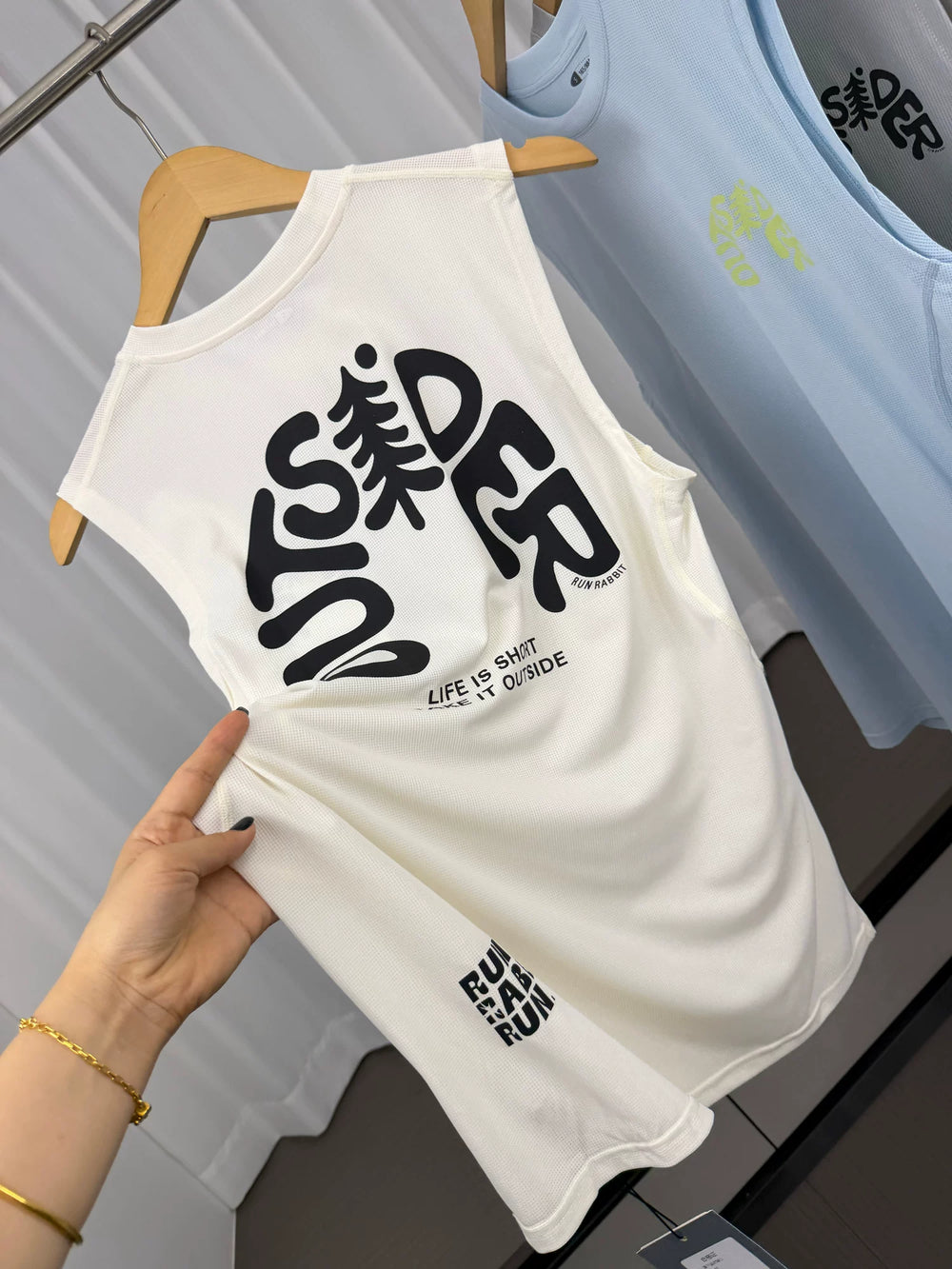 创意字母印花！夏季男士外贸圆领坎肩t恤美式潮流休闲背心汗衫