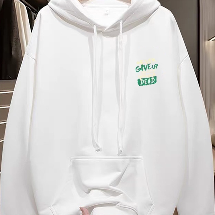 Withdrawal of overseas order tail trimming label for 2025 autumn and winter American fashion brand with thick fleece hooded sweatshirt for men and women