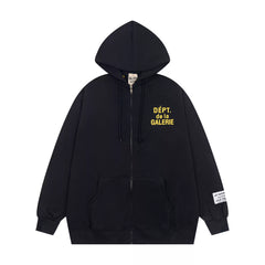 Gallery Dept. Back Logo Graphic Zip-Up Hoodie