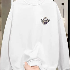 Top Brand Foreign Trade Counter Tail Stock Leakage~Autumn and Winter Trendy Brand Pure Cotton Round Neck Hoodie Men's and Women's Loose Large Size Top
