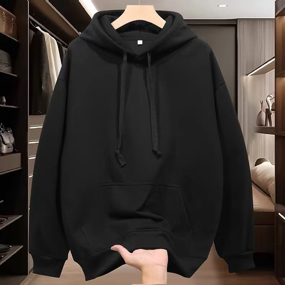 Withdrawal of overseas order tail trimming label for 2025 autumn and winter American fashion brand with thick fleece hooded sweatshirt for men and women