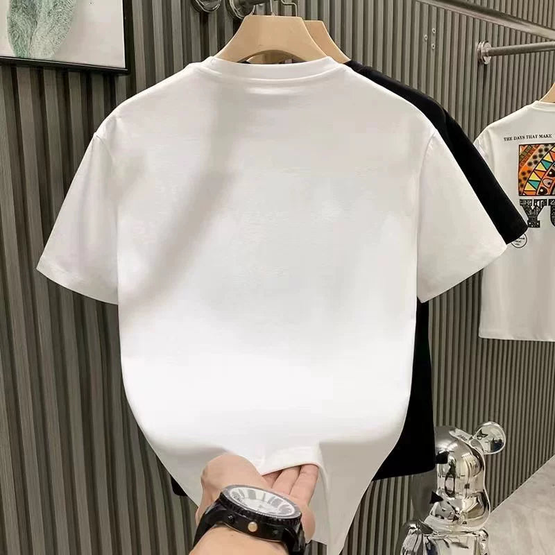 Brand counter withdraws foreign trade discount last order~Trendy and cool pure cotton short sleeved t-shirt for men and women, summer versatile