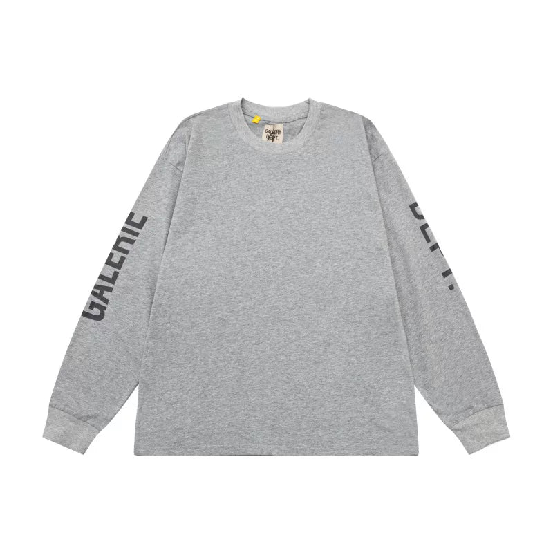 Gallery Dept. Sleeve Logo Graphic Long Sleeve T-Shirt - Heather Grey