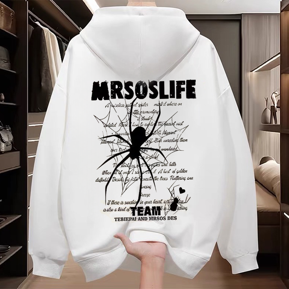 Foreign trade tail order trimming label clearance counter withdrawn~New autumn and winter trendy brand hoodies for men and women, loose and versatile