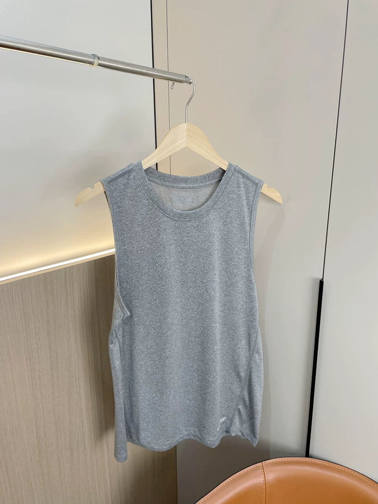 So comfortable! Skin friendly and breathable! Foreign trade men's summer soft and comfortable elastic sports casual vest T-shirt
