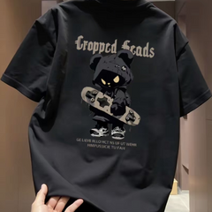 Top brand foreign trade counters are picking up leftover goods~High quality light luxury pure cotton short sleeved T-shirt, American trendy brand, loose oversized summer