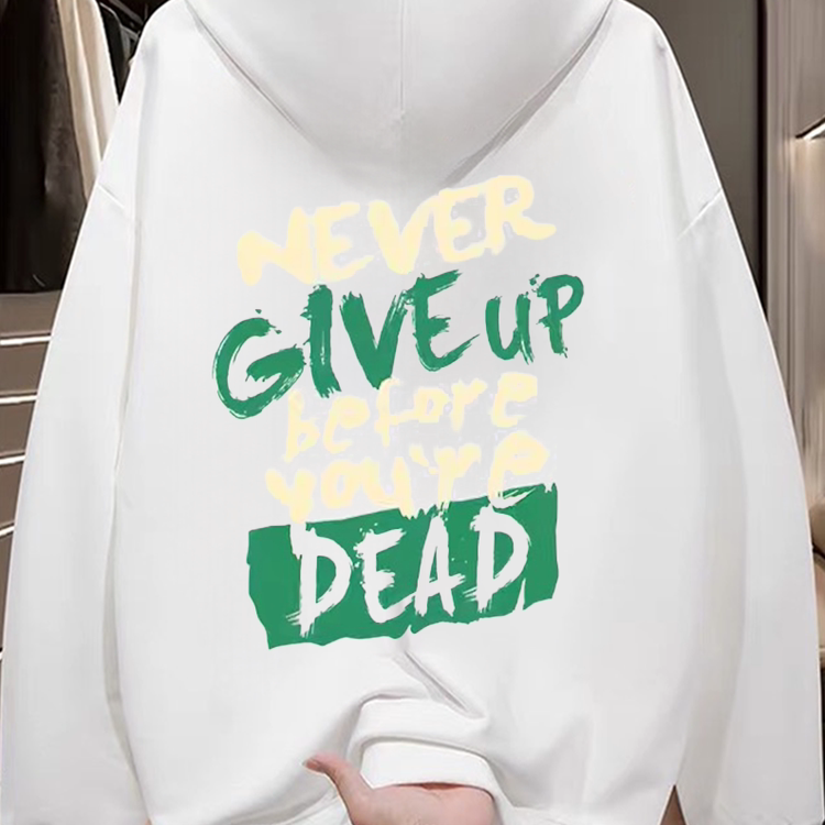 Withdrawal of overseas order tail trimming label for 2025 autumn and winter American fashion brand with thick fleece hooded sweatshirt for men and women