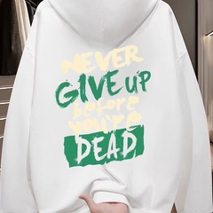 Withdrawal of overseas order tail trimming label for 2025 autumn and winter American fashion brand with thick fleece hooded sweatshirt for men and women
