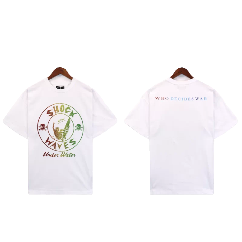 Who Decides War Shock Waves Gradient Graphic T-Shirt