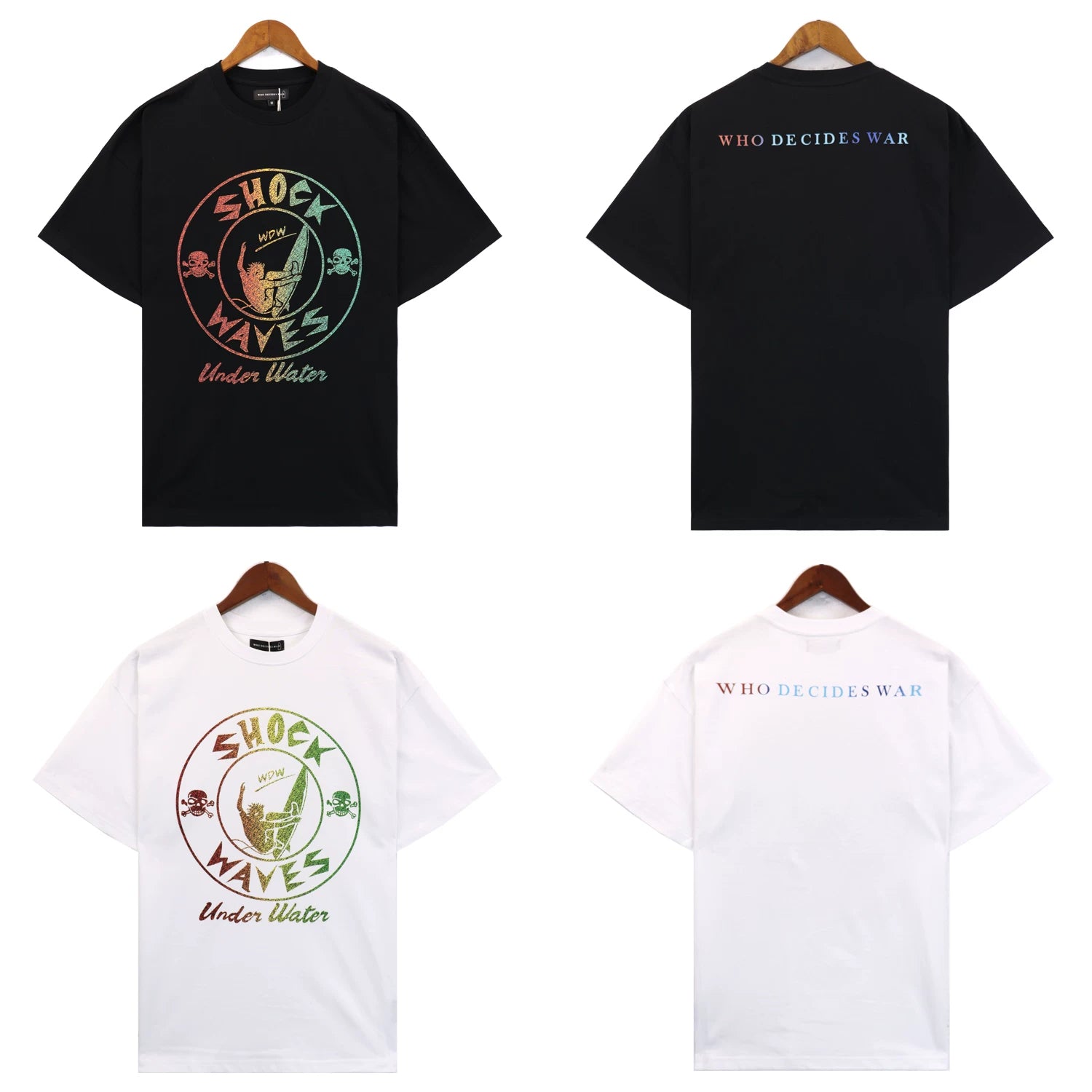 Who Decides War Shock Waves Gradient Graphic T-Shirt