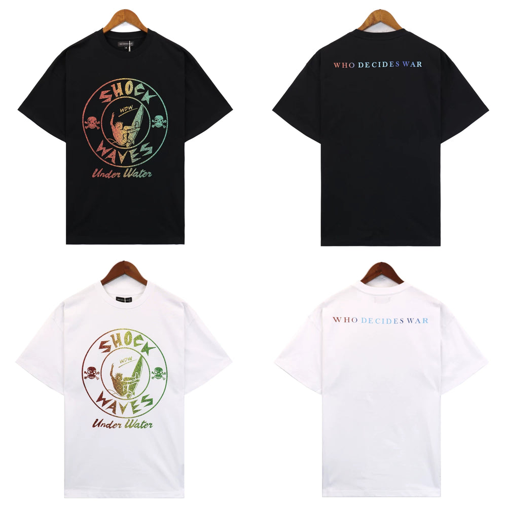 Who Decides War Shock Waves Gradient Graphic T-Shirt