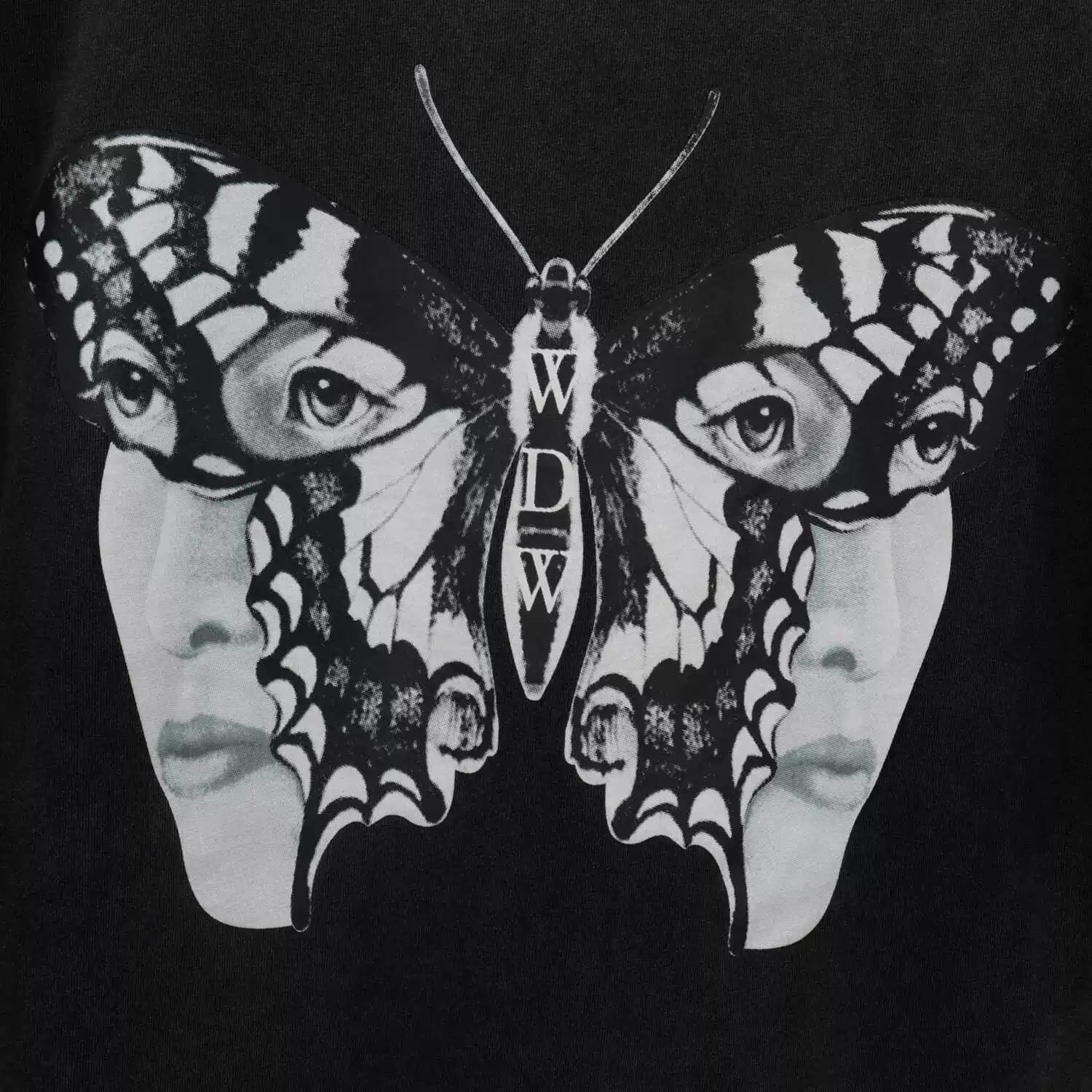 Who Decides War Butterfly Sunset Graphic Washed T-Shirt
