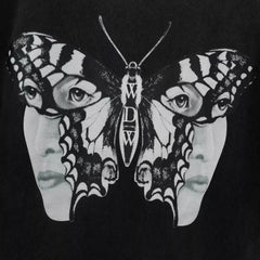 Who Decides War Butterfly Sunset Graphic Washed T-Shirt