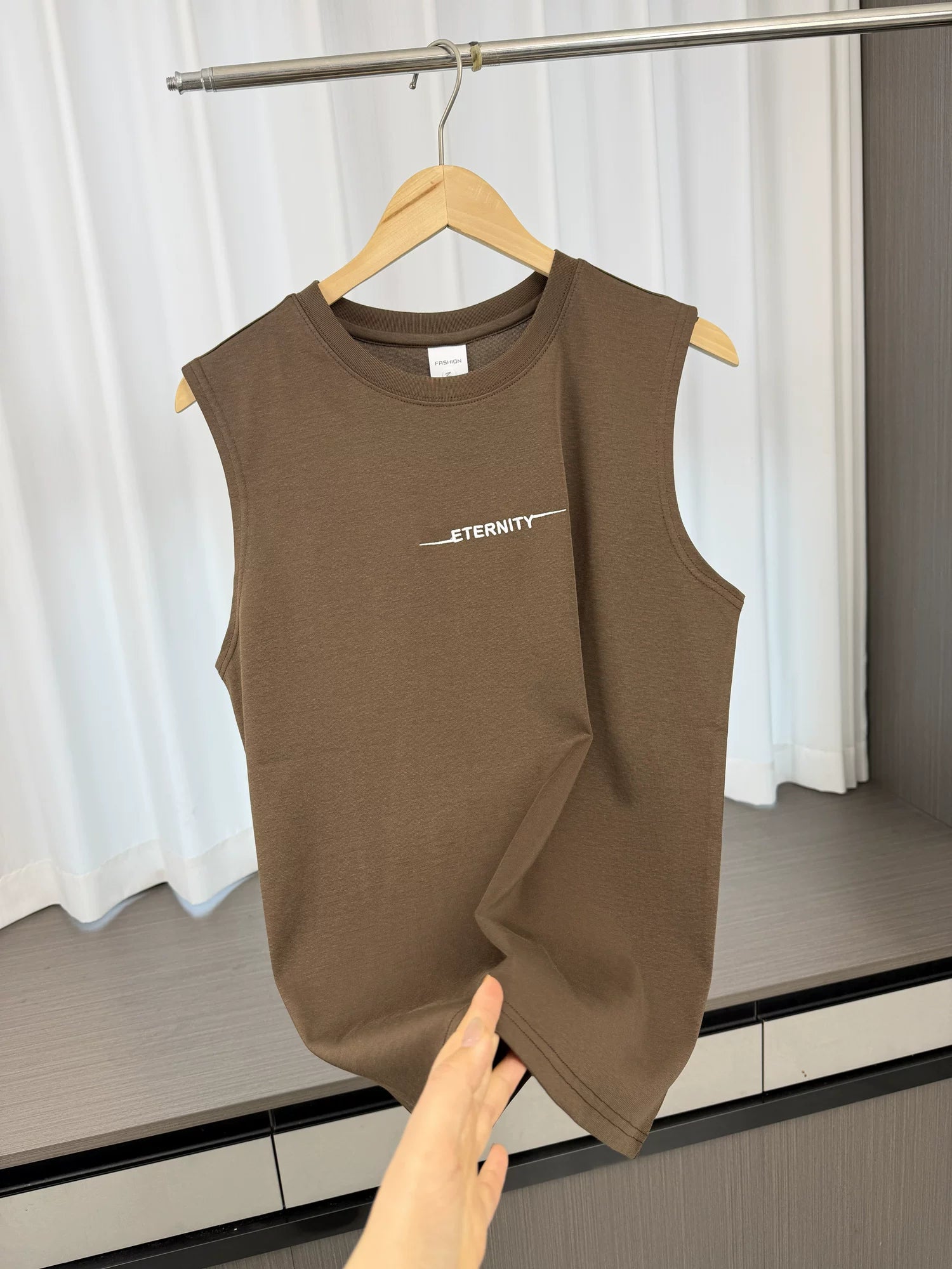 Don't miss it! Moisture absorbing and breathable! Foreign trade men's summer cool skin friendly sports casual vest sleeveless T-shirt
