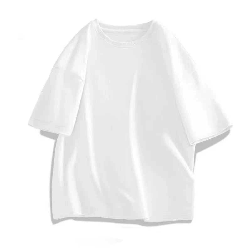 Top brand foreign trade counters are picking up leftovers~High quality light luxury pure cotton short sleeved T-shirt rainbow letter round neck print trend