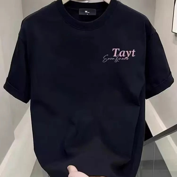 Foreign trade clearance~Cutting labels, tail goods counter, leak detection, trendy brand, pure cotton short sleeved T-shirt, men's and women's loose fit, large size, versatile, trendy