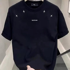 Frontline tail goods counters withdraw leak collection~Oversize trendy brand pure cotton short sleeved T-shirt for men and women, loose and versatile