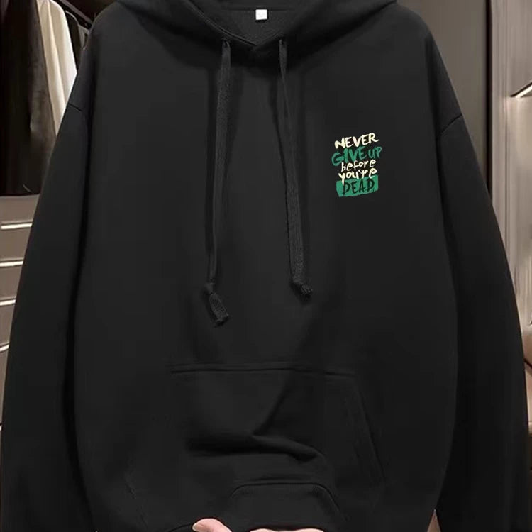 Withdrawal of overseas order tail trimming label for 2025 autumn and winter American fashion brand with thick fleece hooded sweatshirt for men and women
