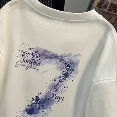 First tier tail goods counter store withdraws leak collection~Heavy duty pure cotton short sleeved half sleeved couple's T-shirt ins trendy brand top