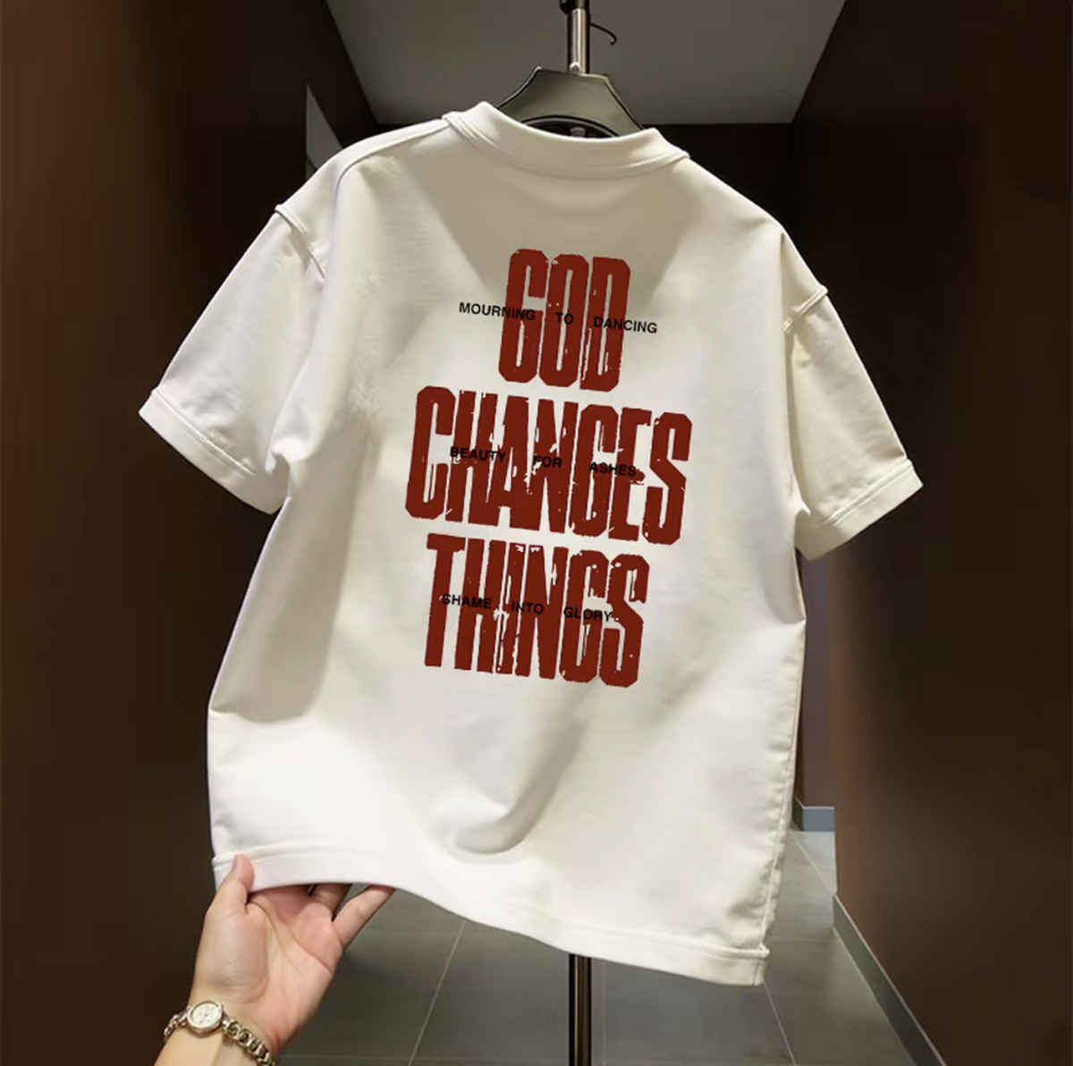 Top brand foreign trade counters are picking up leftover goods~High quality light luxury pure cotton short sleeved T-shirt with trendy loose letters and large size for summer