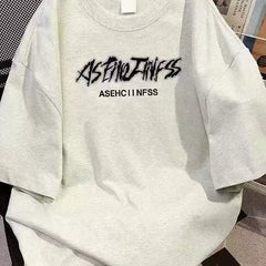 First tier tail goods counters withdraw to pick up leaks~Summer new American style simple and versatile pure cotton short sleeved unisex
