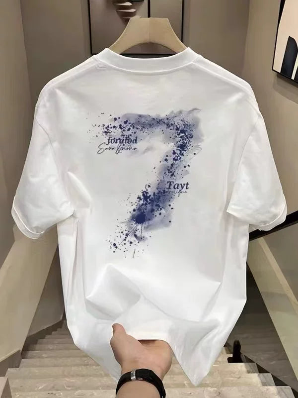 Foreign trade clearance~Cutting labels, tail goods counter, leak detection, trendy brand, pure cotton short sleeved T-shirt, men's and women's loose fit, large size, versatile, trendy