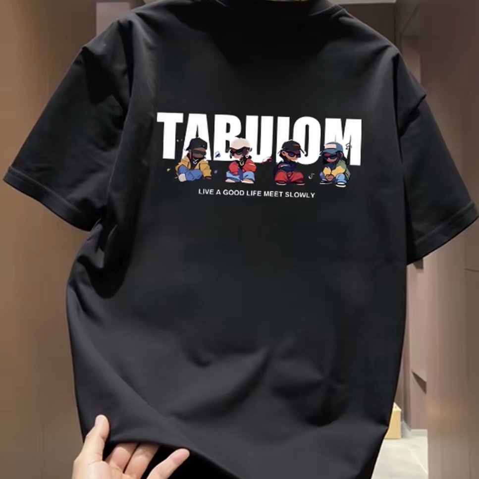 Top brand foreign trade counters are picking up leftovers~High quality light luxury trendy brand American casual round neck pure cotton short sleeved T-shirt trendy